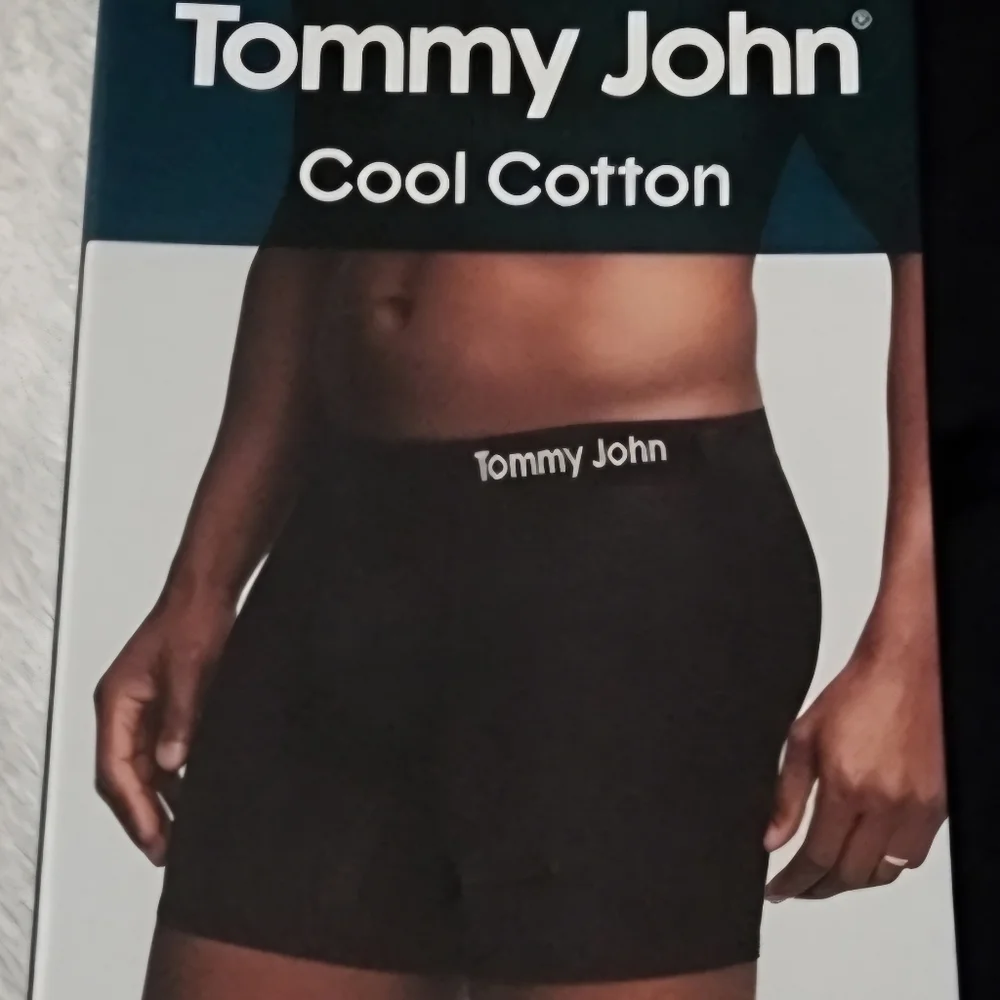 TWO NWT Tommy John 2 pair Boxer Briefs Black. Size Small w/ 6